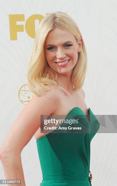 January Jones attends the 67th Annual Primetime Emmy Awards on September 20, 2015 in Los Angeles, California.