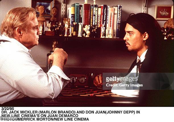 Dr. Jack Mickler And Don Juan In New Line Cinema's Don Juan Demarco