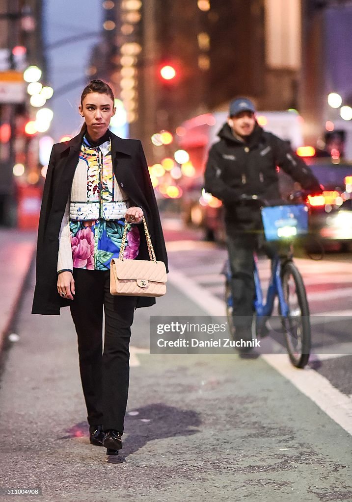 Street Style - Day 7 - New York Fashion Week: Women's Fall/Winter 2016