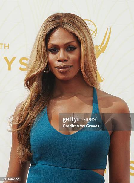 Laverne Cox attends the 67th Annual Primetime Emmy Awards on September 20, 2015 in Los Angeles, California.