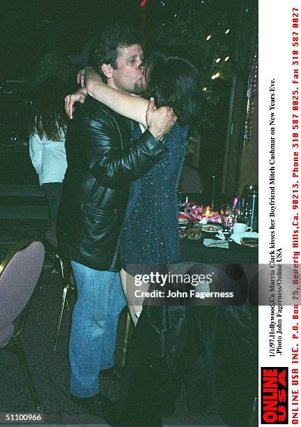 Marcia Clark Kisses Her Boyfrind Mitch Cashmar On New Years Eve