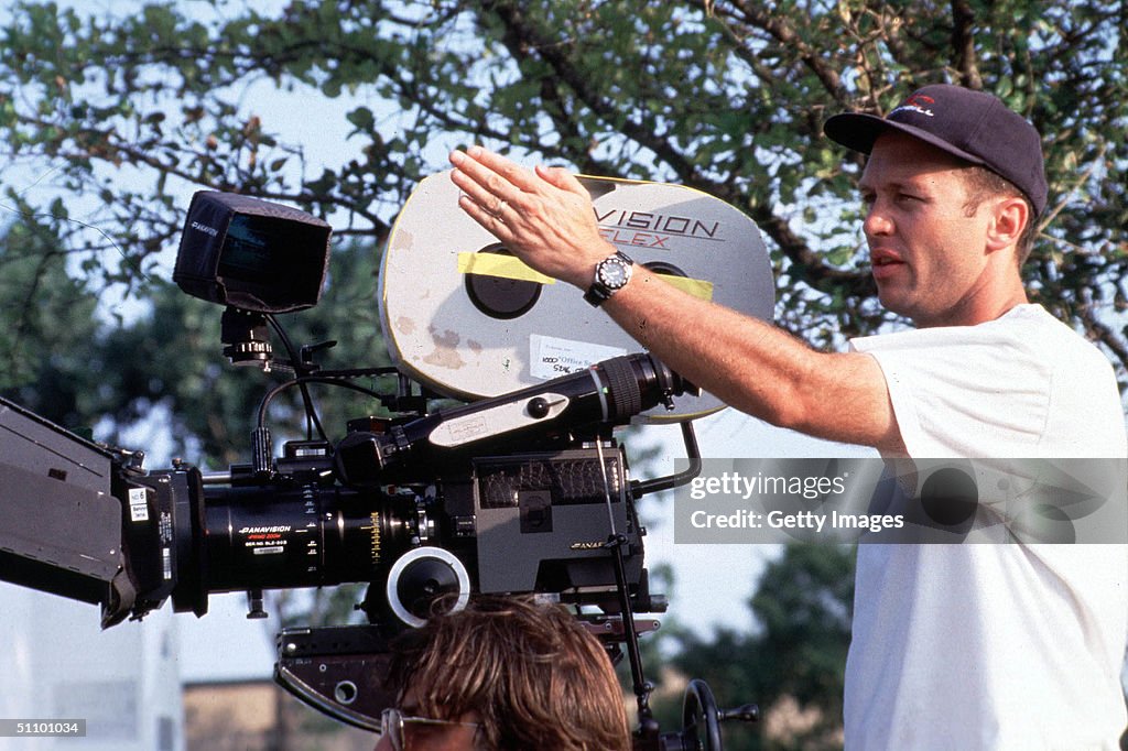 Writer Director Mike Judge On The Set Of Twentieth Century Fox New Release Office Space