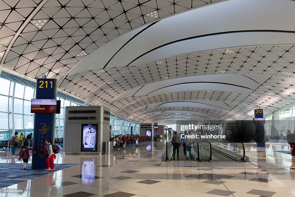 Midfield Concourse Hong Kong International Airport Midfield Concourse High-Res Stock Photo ...