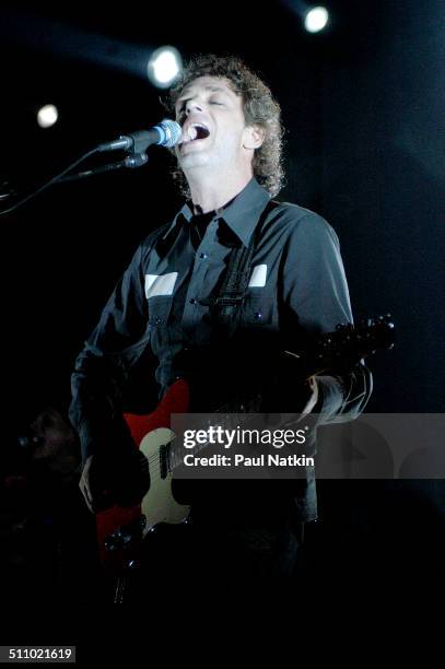 Argentine musician Gustavo Cerati performs in Chicago, Illinois, July 29, 2003.