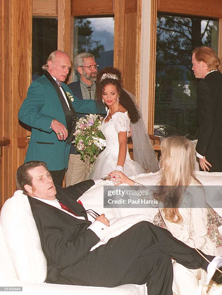 Lake Tahoe At The Mike Love Beach Boys Wedding Mike Love And His Bride With Bruce Wilson Foun