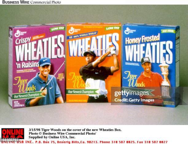 Tiger Woods On The Cover Of The New Wheaties Box.