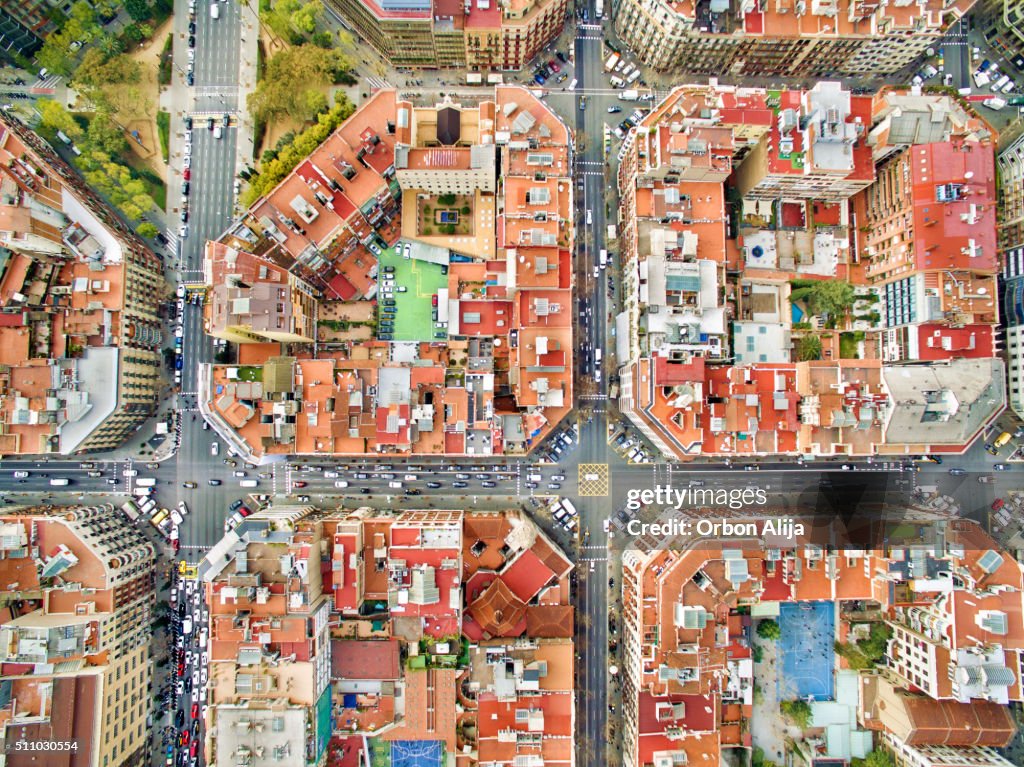 Barcelona aerial photo