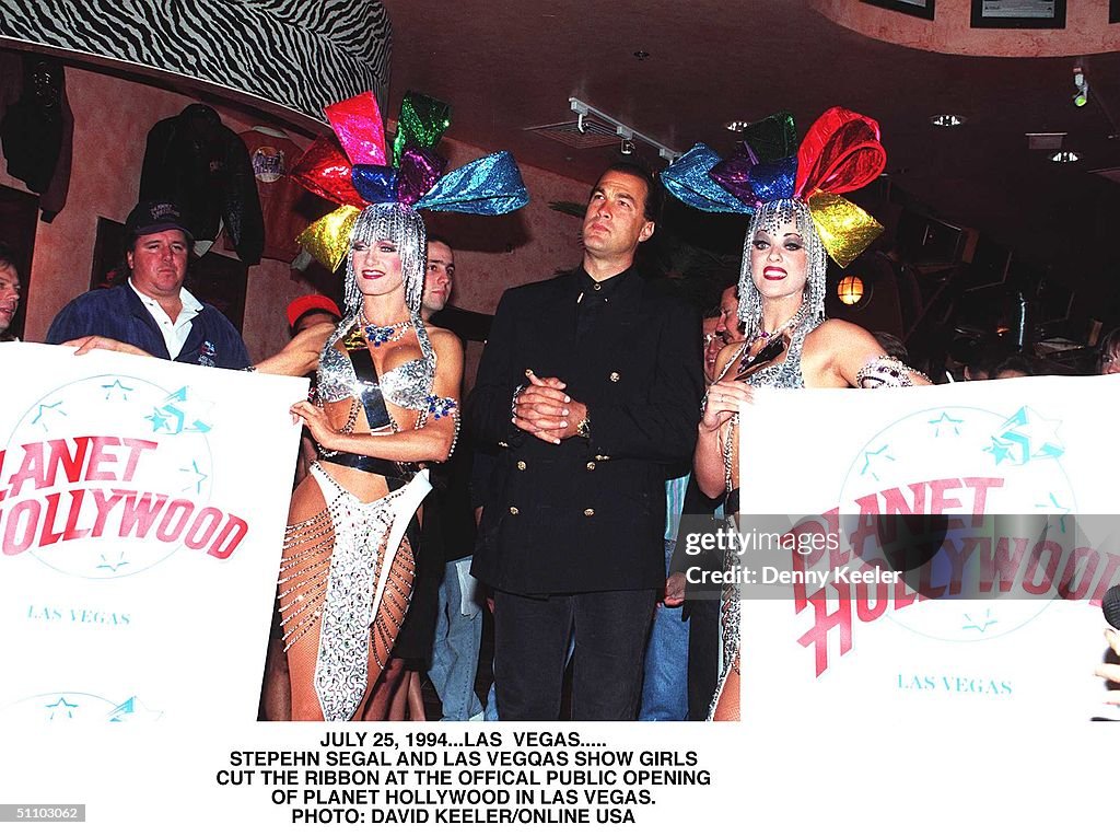 Las Vegas Nv Steven Seagal At The Official Opening Of Planet Hollywood In Las Vegas See He