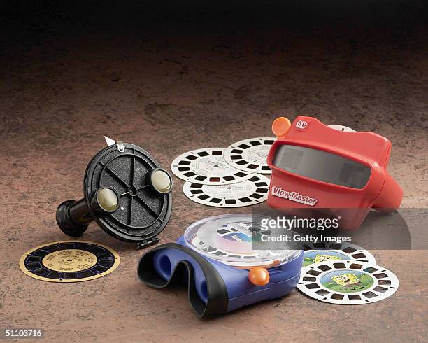 Three generations of a View-Master "3-D Viewer" are seen displayed in this photograph from Fisher-Price. With more than one billion View-Masters...