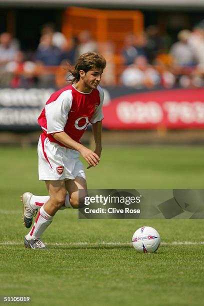 Francesc Fabregas of Arsenal in action during the Pre-Season friendly match between Barnet and Arsenal at the Underhill Stadium, Barnet on July 17,...