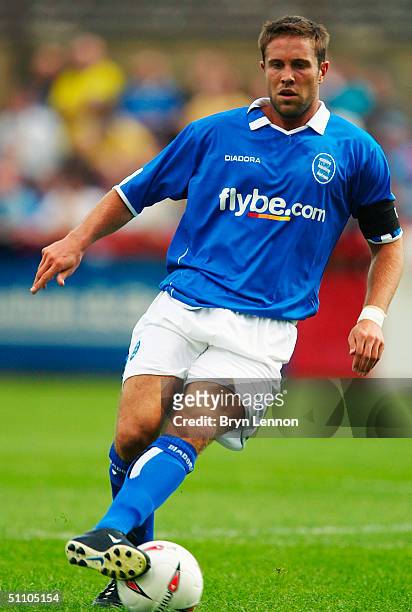 Matthew Upson of Birmingham City in action during the pre-season firendly between Cheltenham Town and Birmingham City at Whaddon Road on July 17,...