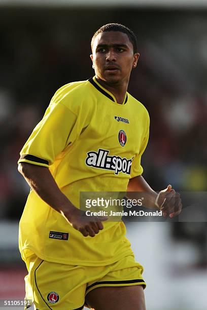 Jerome Thomas of Charlton Athletic in action during the Pre-Season Friendly match between Welling United and Charlton Athletic held on July 16, 2004...