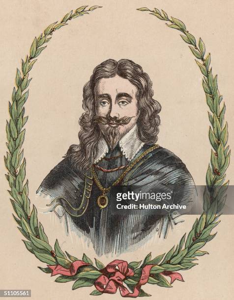 Charles I , King of Great Britain, pictured circa 1645.