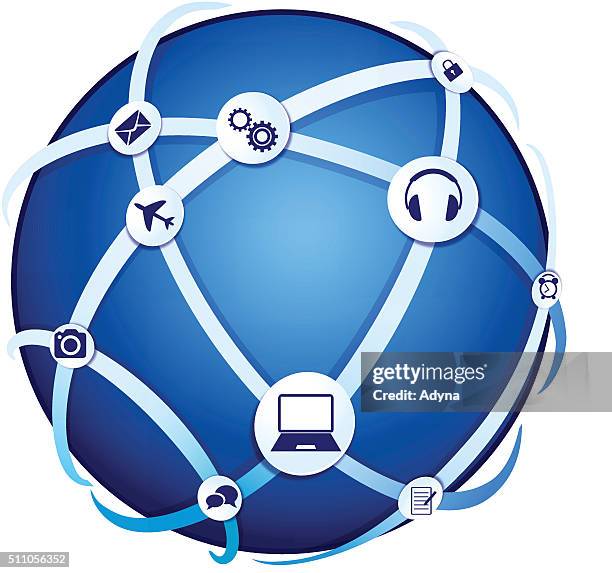 digital world - security response stock illustrations