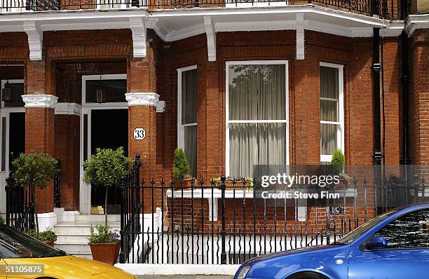 Major James Hewitt's home, in South Kensington is seen on July 22, 2004 in London. The Major was detained at the Cactus Bar in Fulham Road along with...