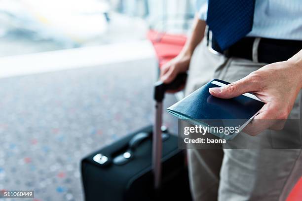 business travel - passport stock-fotos und bilder