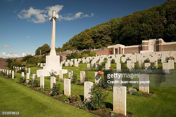 The military cemetery of The Treport is one of the Commonwealth war graves headstones, these 441 graves mark the gratefulness of France. This free...