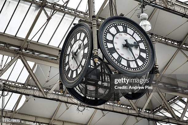 Waterloo Clock Platform 13 Londons Waterloo Station Stock Photos, High-Res Pictures, and Images ...