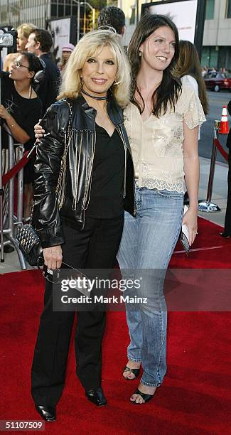 Nancy Sinatra and daughter AJ Lambert attend the premiere of "The Manchurian Candidate" on July 22, 2004 at the Samuel Goldwyn Theatre, in Los...