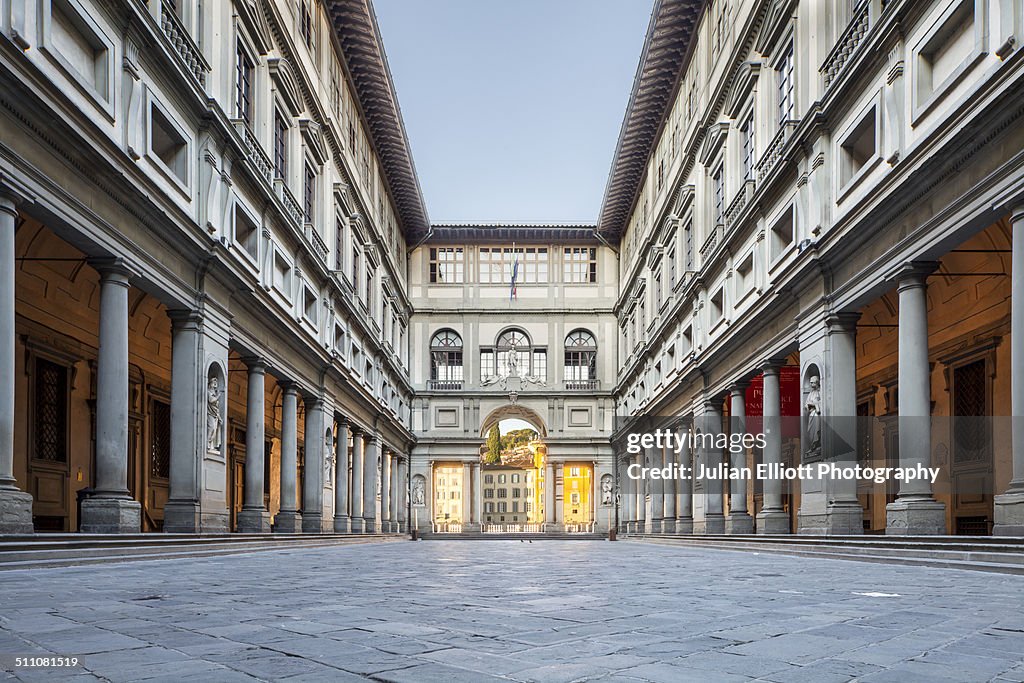 The Uffizi Gallery in Florence, Italy