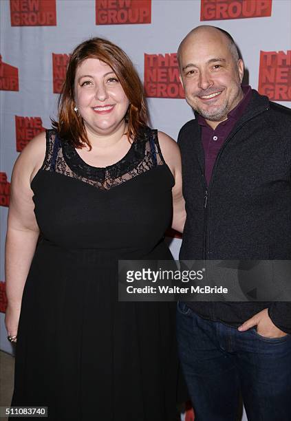 Ashlie Atkinson and Mark Gerrard attend The New Group's Official Opening Night Party for Sam ShepardÕs 'Buried Child' at Kitchn on February 17, 2016...