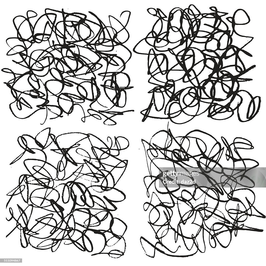 Abstract Hand Drawn Scribble Backgrounds High-Res Vector Graphic ...