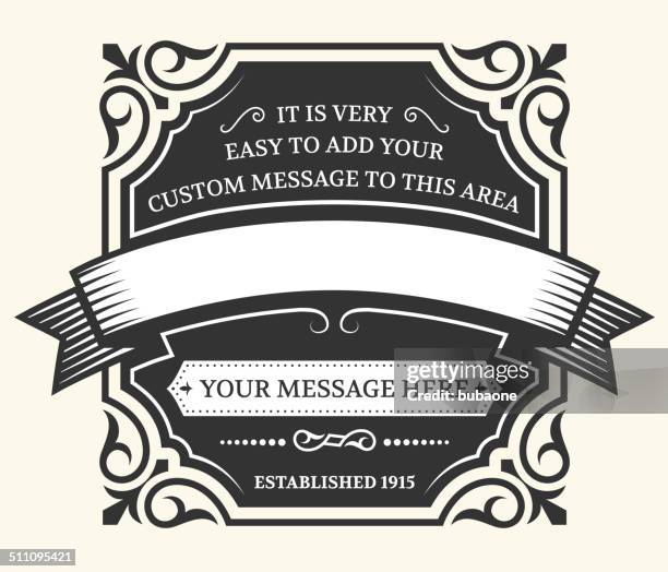 simpleroyalty free vector frame design graphic with banner - wall corner stock illustrations