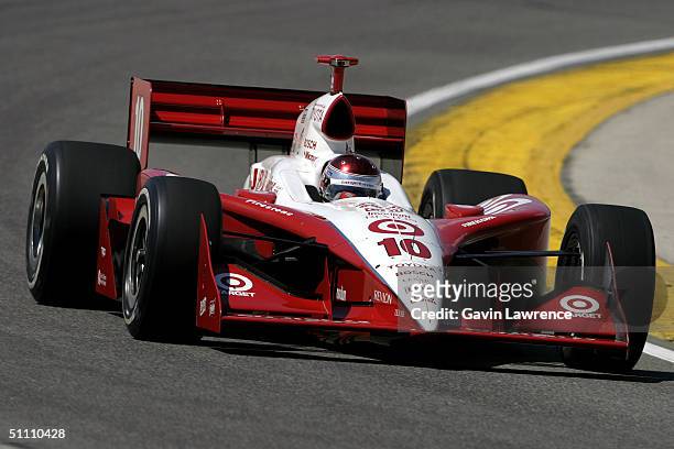 Darren Manning driving the Target Chip Ganassi Racing Toyota GForce during practice for the Indy Racing League IndyCar Series Menards A.J. Foyt Indy...