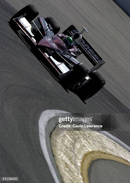 Toranosuke Takagi, or Tora Takagi of Japan drives the Mo Nunn Racing Pioneer Toyota Dallara during practice for the Indy Racing League IndyCar Series...