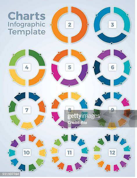 charts infographic template graphs - multiple image layout stock illustrations