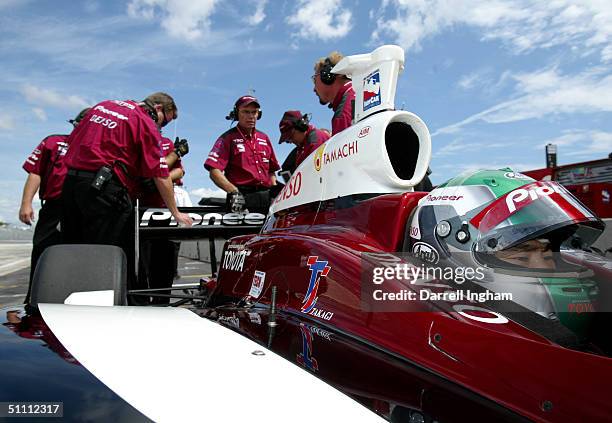 Toranosuke Takagi, or Tora Takagi of Japan aboard the Mo Nunn Racing Pioneer Toyota Dallara during practice for the Indy Racing League IndyCar Series...