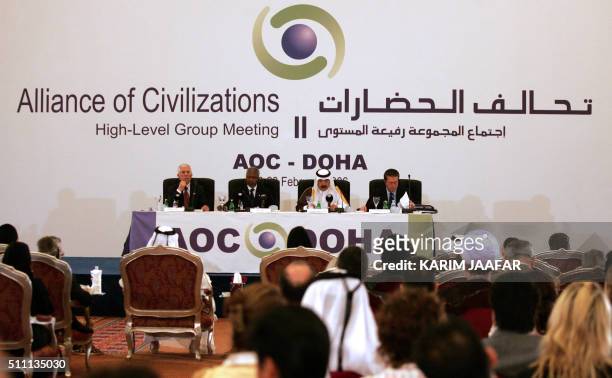 Genaral view of the meeting for the Alliance of Civilizations in Doha 26 February 2006. The Alliance of Civilizations is a 2005 initiative by Kofi...