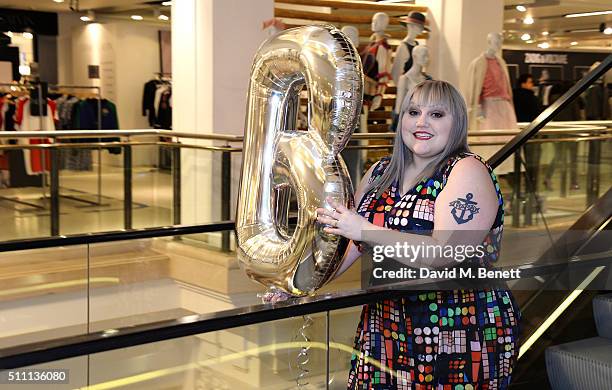 Beth Ditto fashion collection launch at Selfridges on February 18, 2016 in London, England.