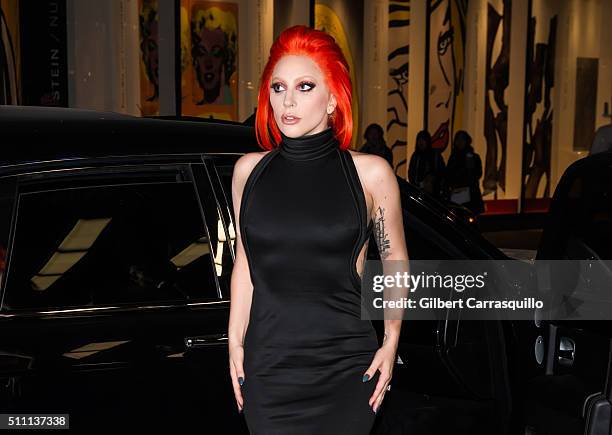 Singer-songwriter Lady Gaga attends the V Magazine Party at the Rainbow Room on February 17, 2016 in New York City.