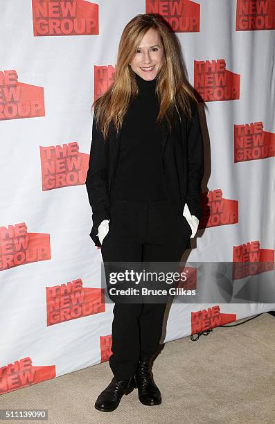 Holly Hunter poses at The Opening Night After Party for Sam Shepard's "Buried Child" at KTCHN Restaurant on February 17, 2016 in New York City.
