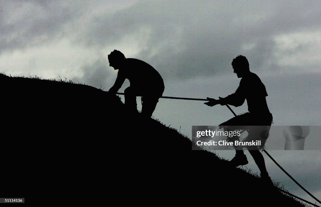 GBR: Competitors Participate In The Tough Guy Challenge 2004