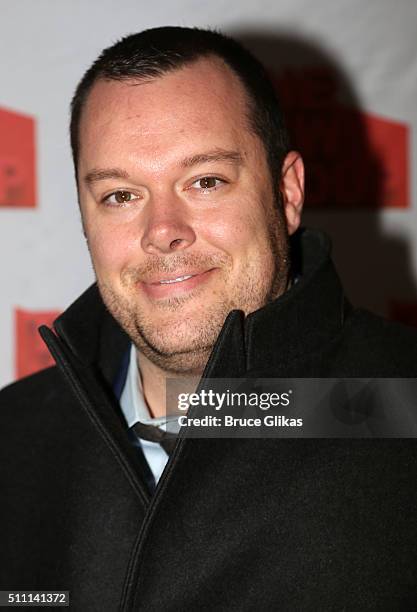 Michael Gladis poses at The Opening Night After Party for Sam Shepard's "Buried Child" at KTCHN Restaurant on February 17, 2016 in New York City.