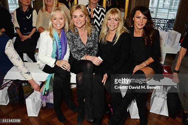 Susan George, Anthea Turner, Jo Wood and Lizzie Cundy attend the first Fifty Plus Fashion Week hosted by JD Williams at Cafe Royal on February 18,...