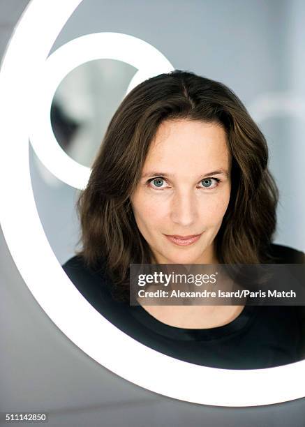 Classical pianist Helene Grimaud is photographed for Paris Match on January 26, 2016 in Paris, France.