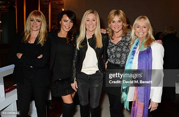 Jo Wood, Lizzie Cundy, Angie Best, Anthea Turner and Susan George attend the first Fifty Plus Fashion Week hosted by JD Williams at Cafe Royal on...