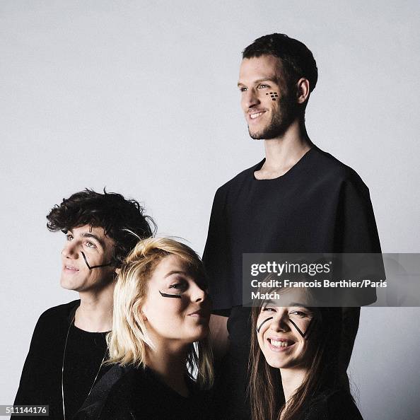 Electro-pop band Hyphen Hyphen are photographed for Paris Match on ...