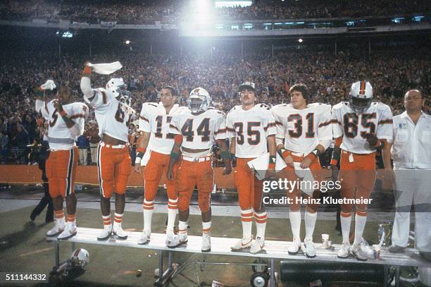 Nebraska 1984 Football Miami Orange Photos and Premium High Res