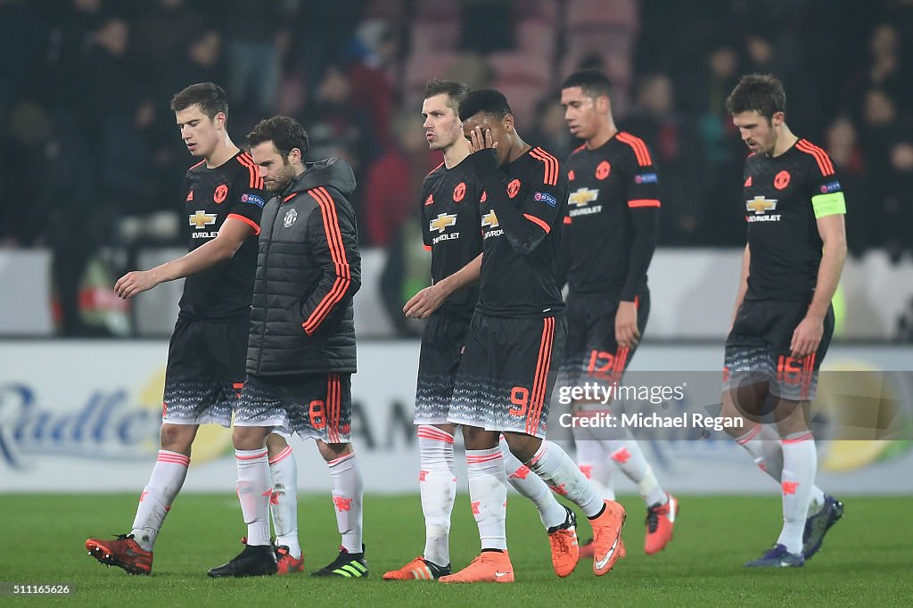 FC Midtjylland v Manchester United - UEFA Europa League Round of 32: First Leg