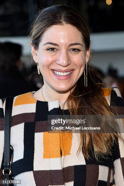 Style Director of NYLON Magazine, Dani Stahl, attends the Calvin Klein Collection Fall 2016 fashion show during New York Fashion Week at Spring...