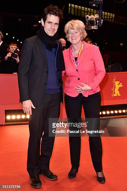 Tom Tykwer and Monika Gruetters attend the 'Hommage For Michael Ballhaus' during the 66th Berlinale International Film Festival Berlin at Berlinale...