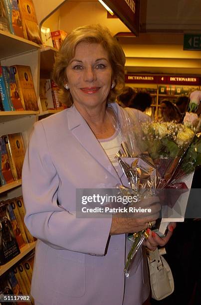 Ita Buttrose at Australia's most photographed model of the 40s and 50s June Dally-Watkins launching of her new book 'The Secret Behind My Smile' at...