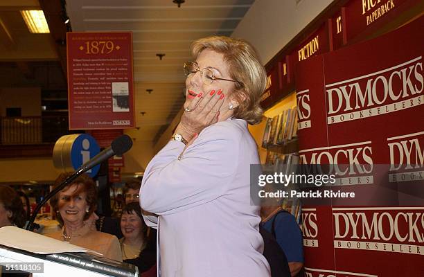 Ita Buttrose at Australia's most photographed model of the 40s and 50s June Dally-Watkins launching of her new book 'The Secret Behind My Smile' at...