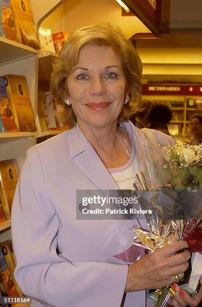 Ita Buttrose at Australia's most photographed model of the 40s and 50s June Dally-Watkins launching of her new book 'The Secret Behind My Smile' at...