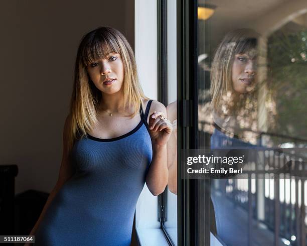 American actress, screenwriter, and producer Jennette McCurdy is photographed for New York Magazine on August 29, 2015 in Los Angeles, California.