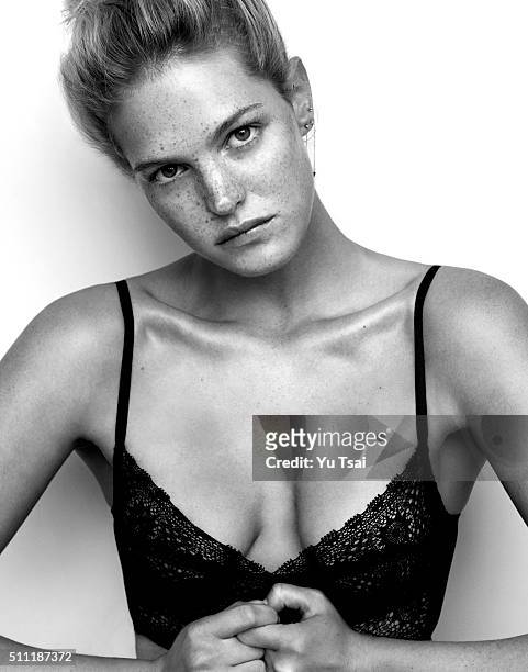 Model Erin Heatherton is photographed for the YU+ME series for Sports Illustrated on June 11, 2015 in Los Angeles, California. Published Image.